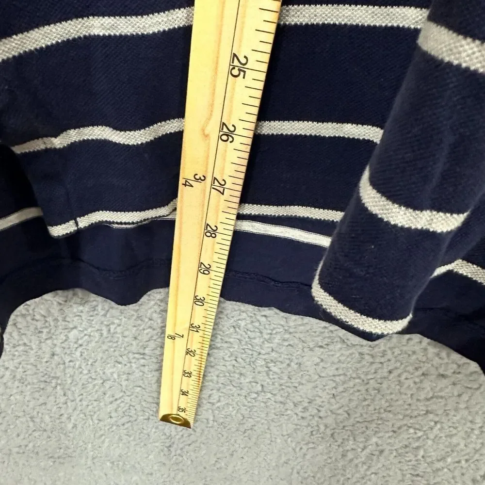 Ralph Lauren Polo Shirt Adult medium blue Pony pima cotton Preppy Casual Mens - Picture 5 of 8